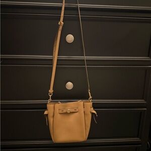 Tan Leather Crossbody Bag